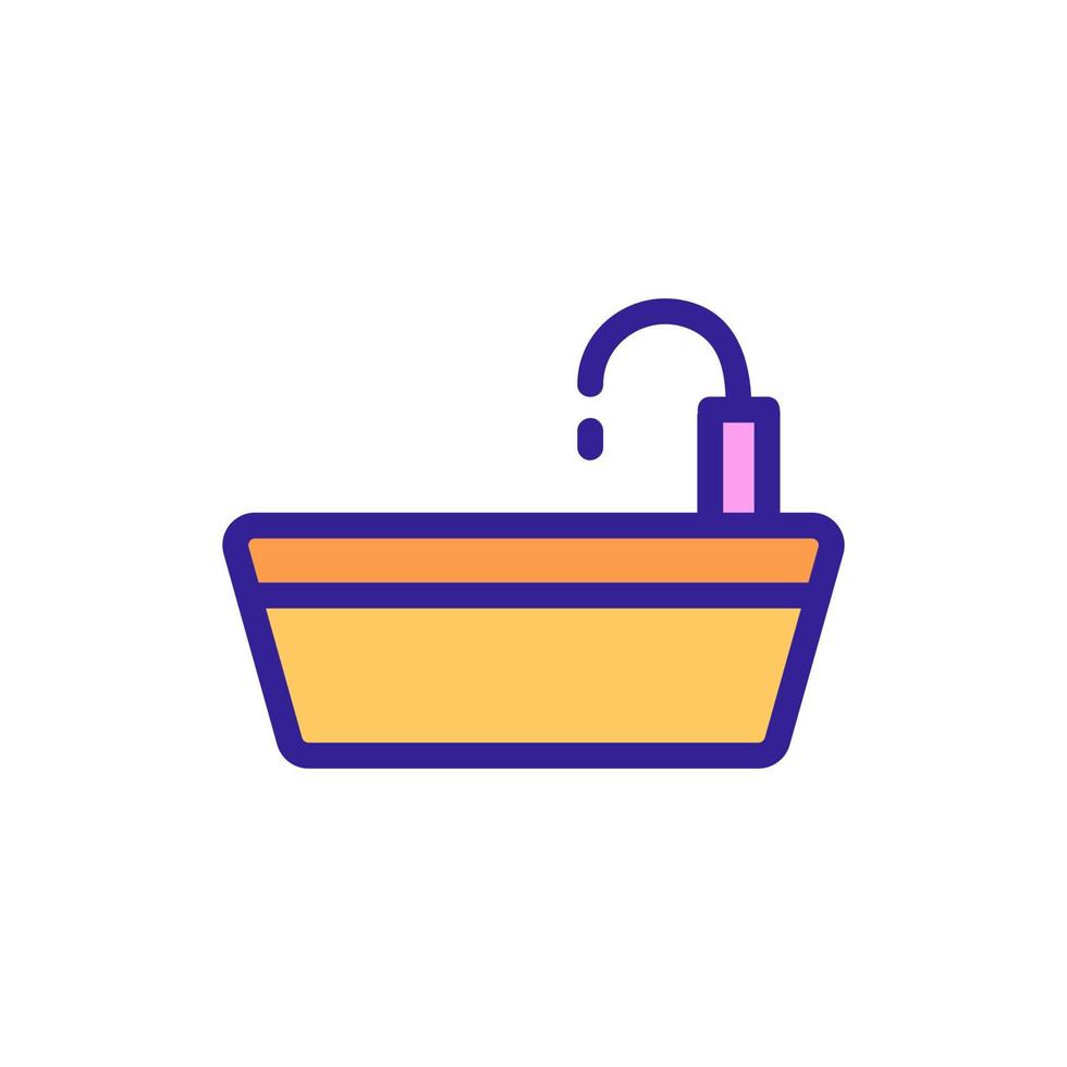 icône de vecteur de fontaine à boire. illustration de symbole de contour isolé