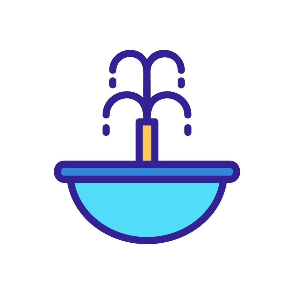 icône de vecteur de fontaine à boire. illustration de symbole de contour isolé