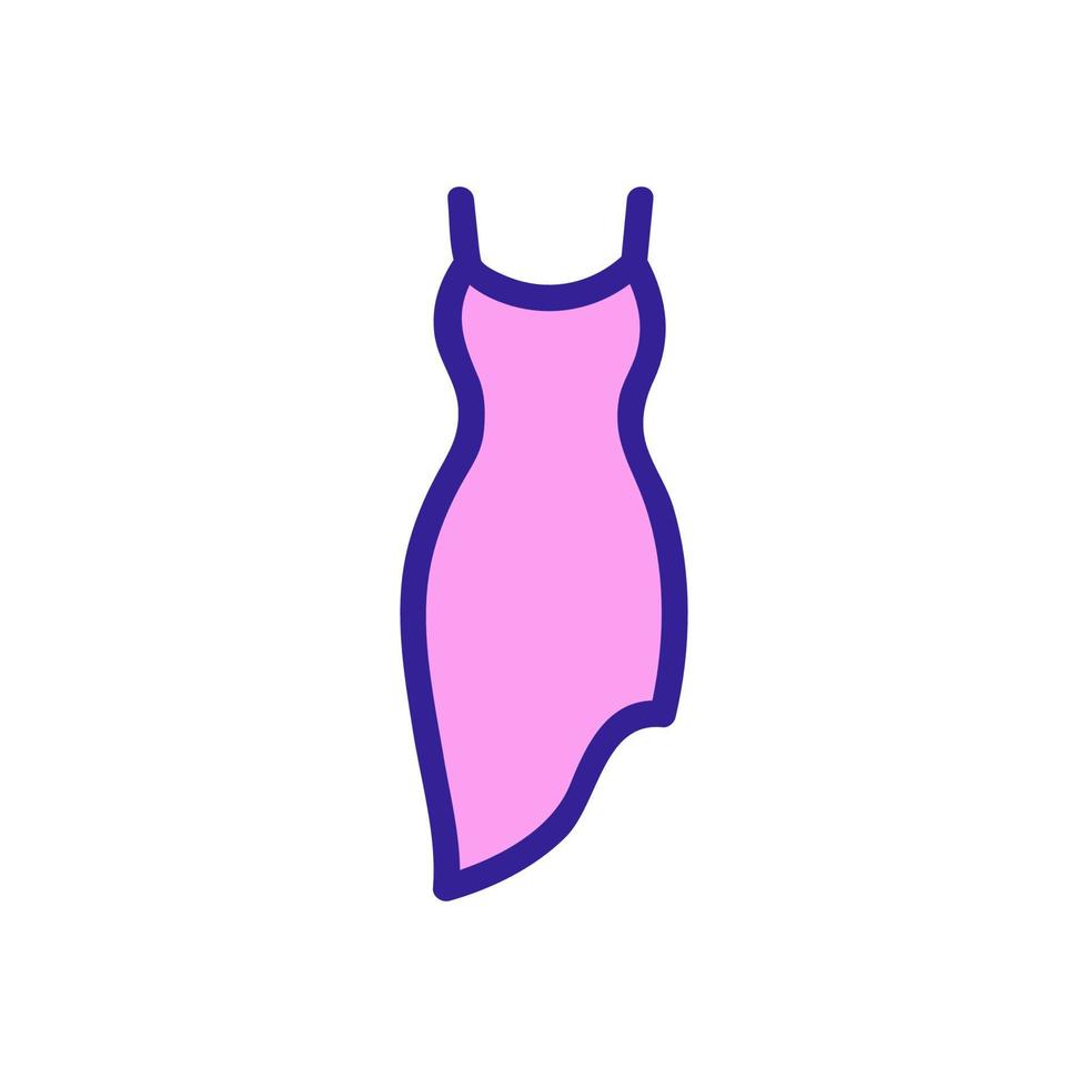 vecteur d'icône de robe d'été. illustration de symbole de contour isolé