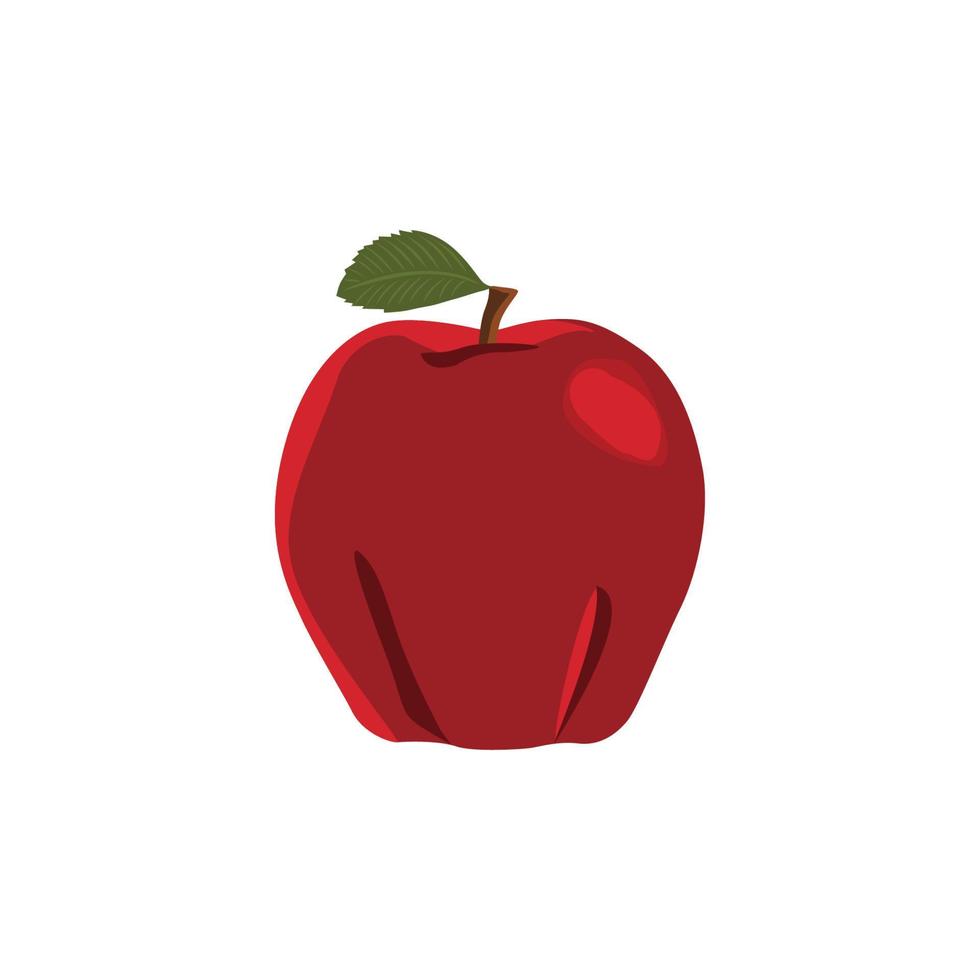 illustration vectorielle de pomme. signe et symbole d'icône de fruits savoureux. vecteur