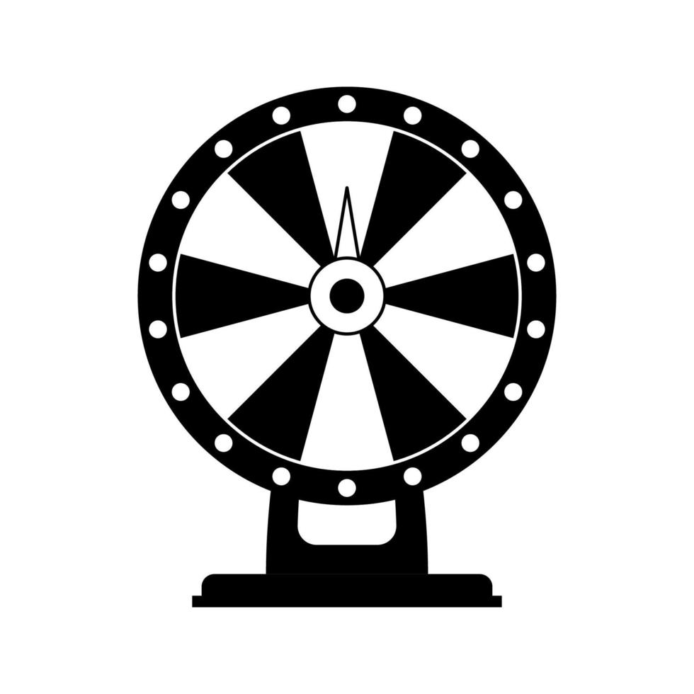 roue de fortune isolé sur fond blanc vecteur