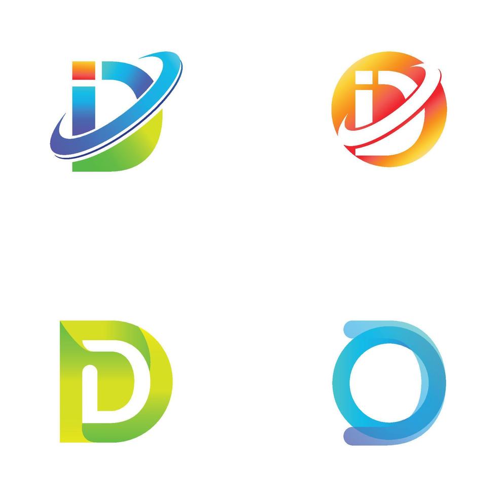 logo lettre d, minimaliste simple, créatif et moderne. vecteur