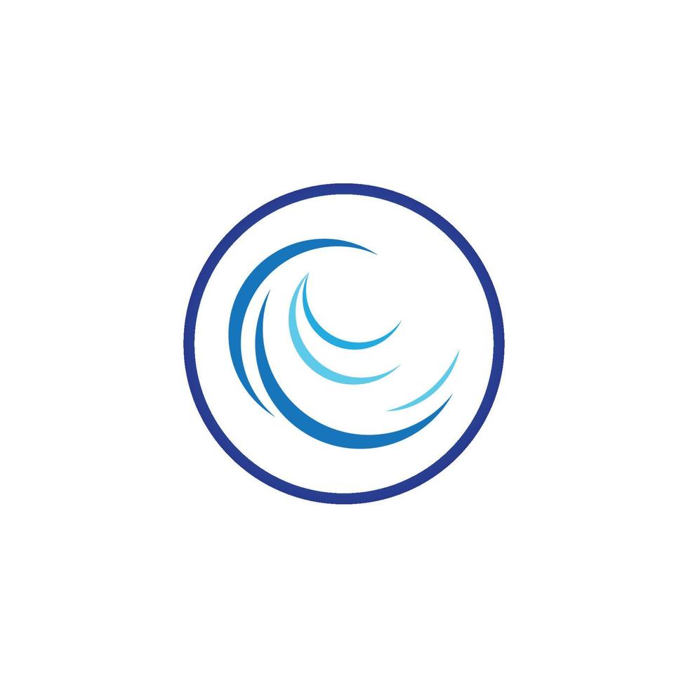 logo d'onde d'eau et logo d'onde de mer ou vagues d'eau de plage, avec concept de design vectoriel. vecteur