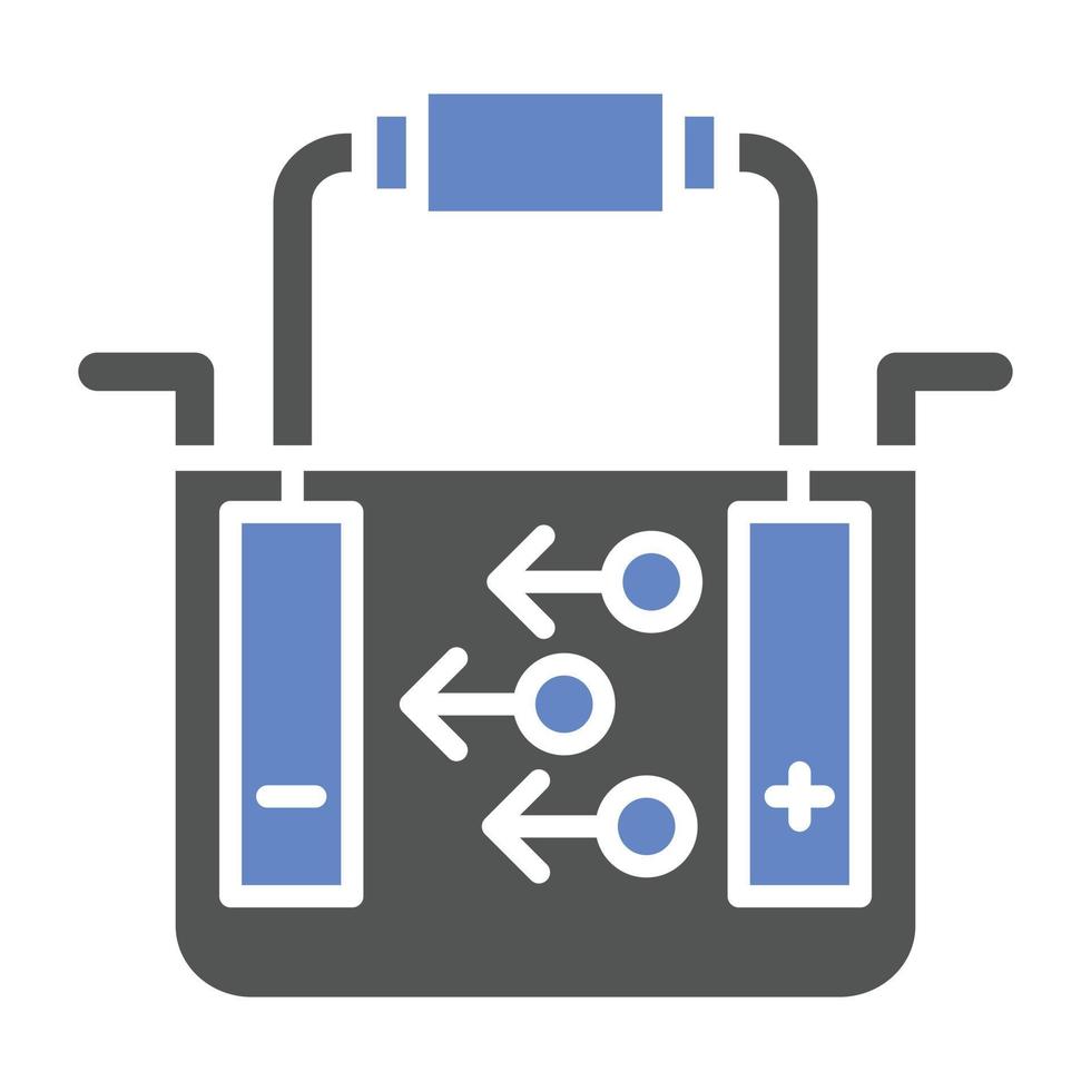 style d'icône d'électrolyse vecteur