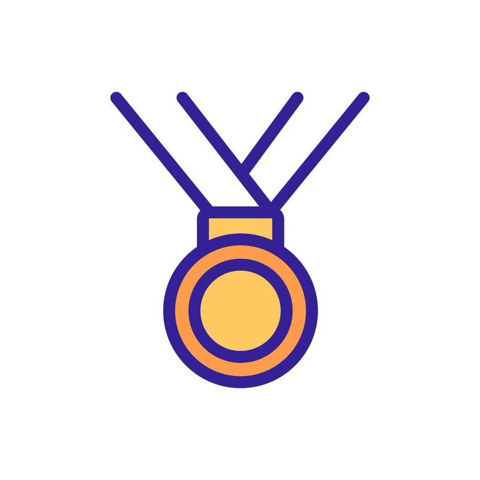 illustration de contour vectoriel icône médaille ruban