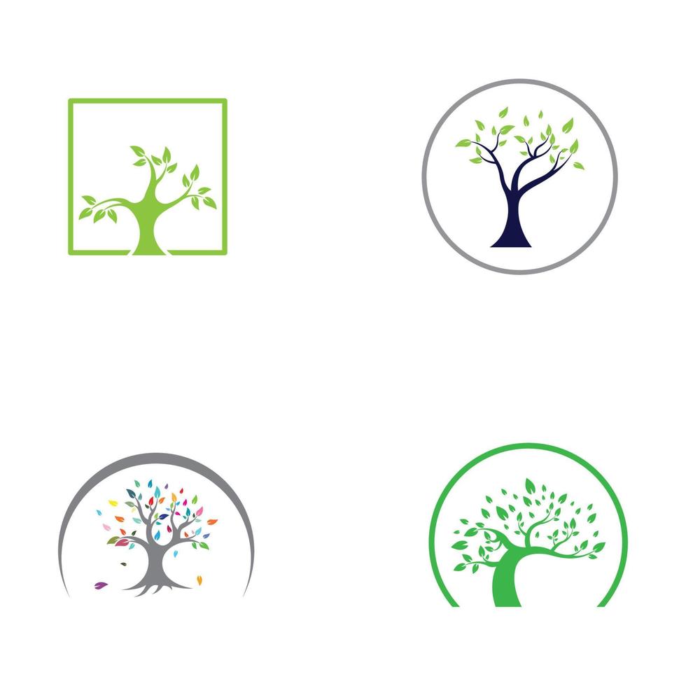 création de logo d'arbre vivant, à l'aide d'un concept de modèle d'illustration vectorielle. vecteur