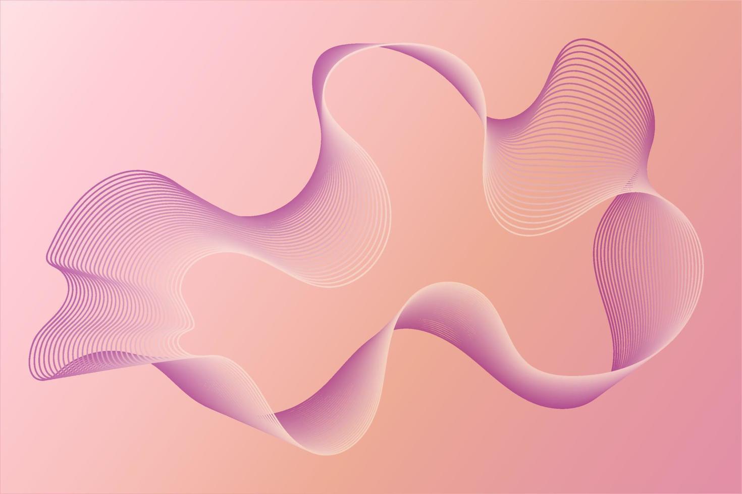 fond géométrique abstrait dans des tons roses calmes avec des lignes violettes et beiges, vecteur