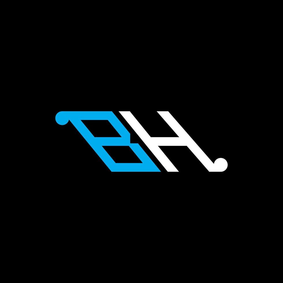 création de logo de lettre bh avec graphique vectoriel