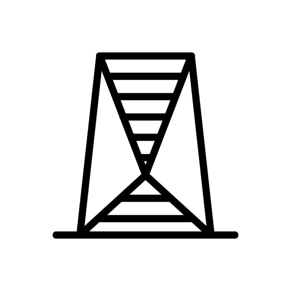 vecteur d'icône de ville futuriste. illustration de symbole de contour isolé