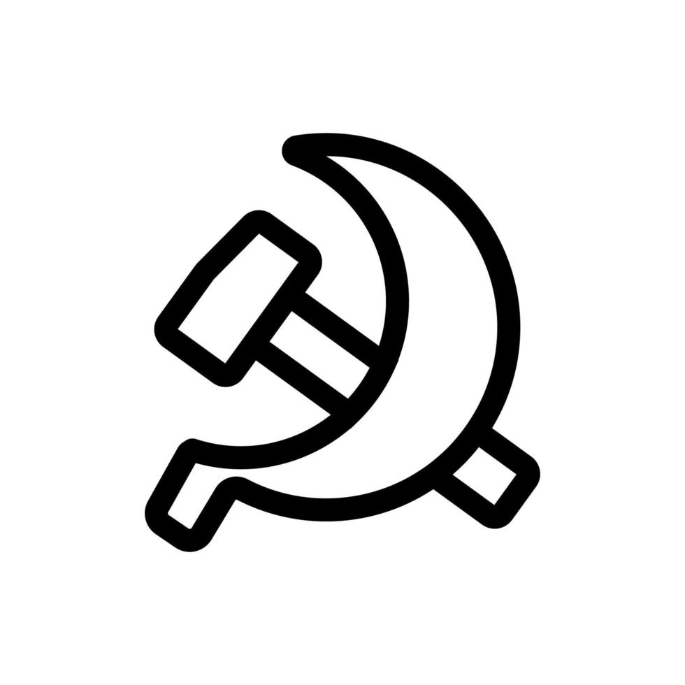 le socialisme est un vecteur d'icônes. illustration de symbole de contour isolé