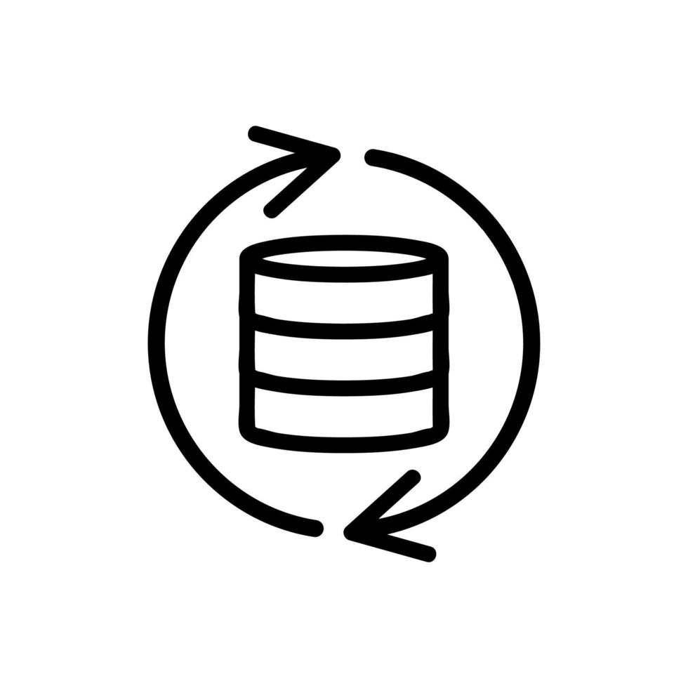 vecteur d'icône de remboursement. illustration de symbole de contour isolé