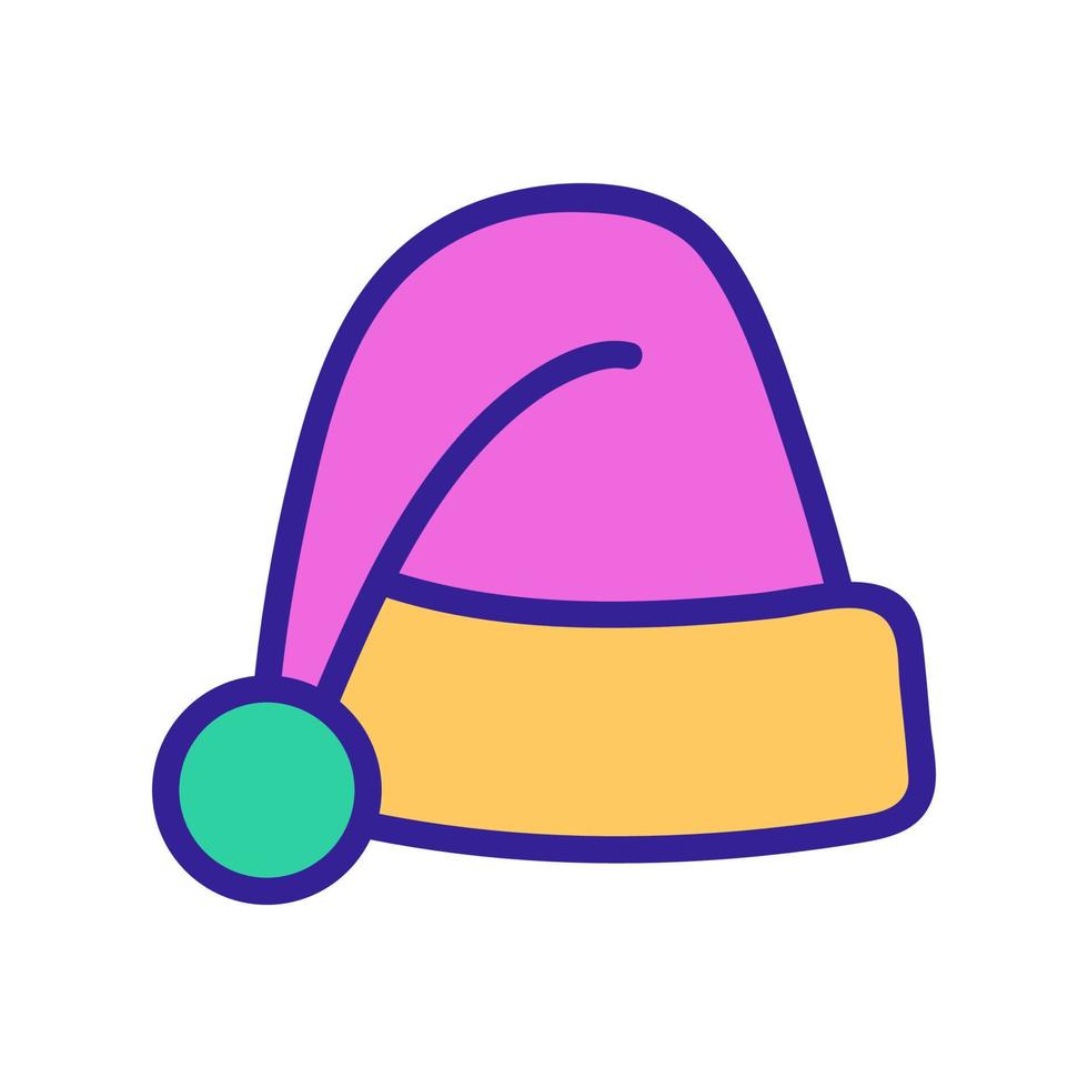 illustration de contour vectoriel icône chapeau gnome