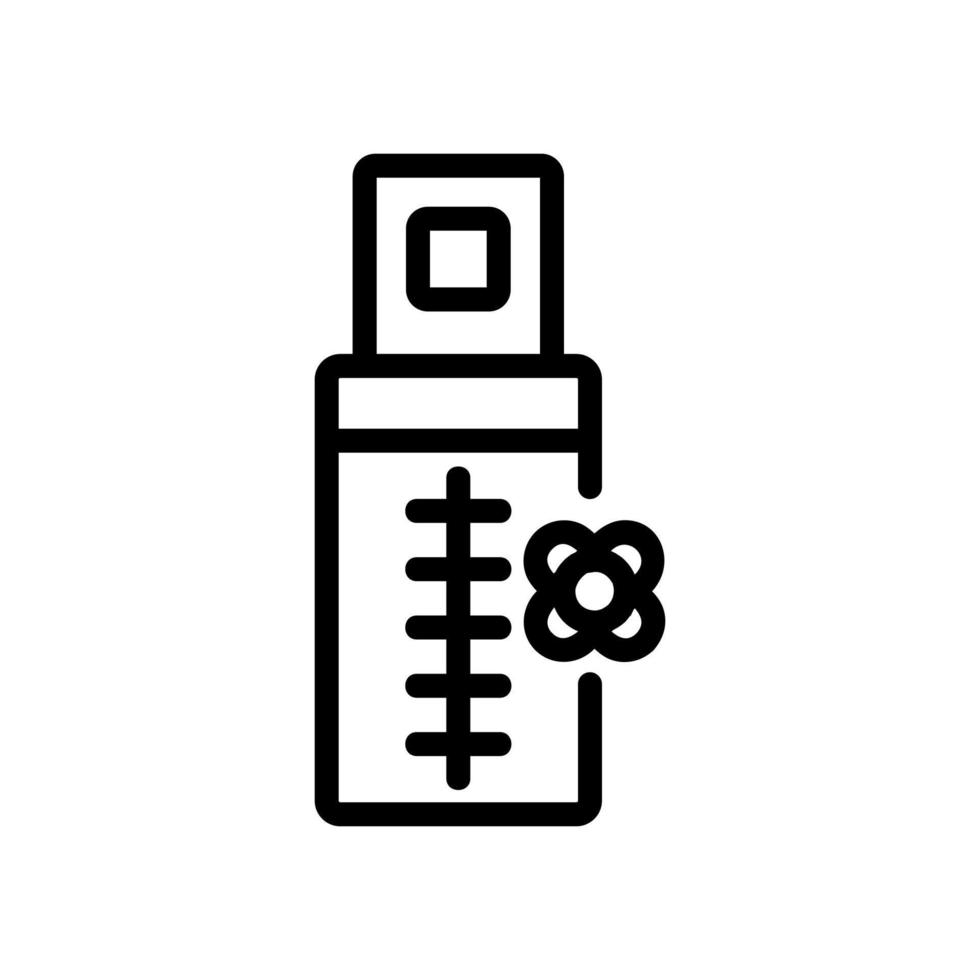 canola liquide aromatique bouteille icône vecteur contour illustration