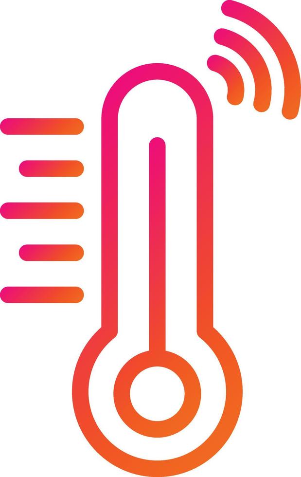 illustration de conception d'icône de vecteur de thermomètre