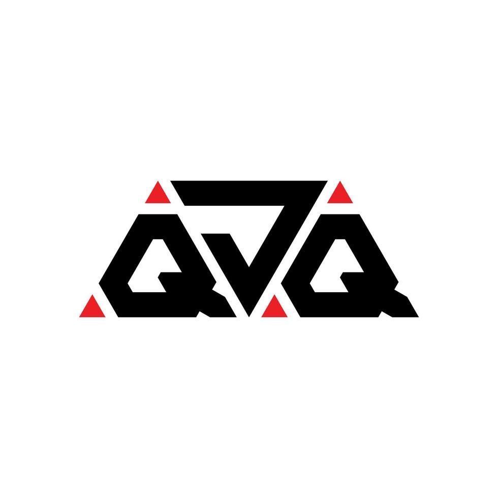 création de logo de lettre triangle qjq avec forme de triangle. monogramme de conception de logo triangle qjq. modèle de logo vectoriel triangle qjq avec couleur rouge. qjq logo triangulaire logo simple, élégant et luxueux. qjq