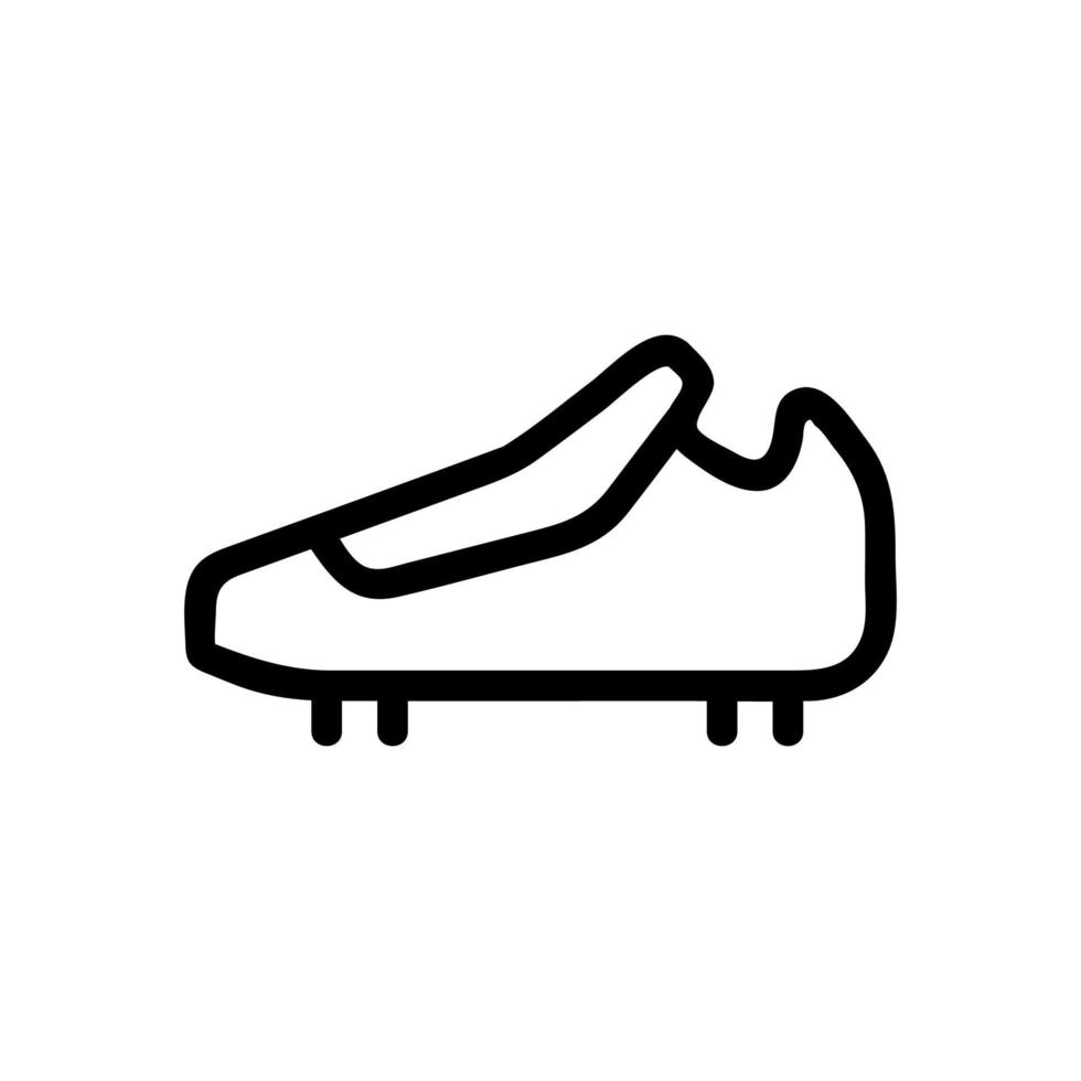 vecteur d'icône de pointes de chaussures. illustration de symbole de contour isolé