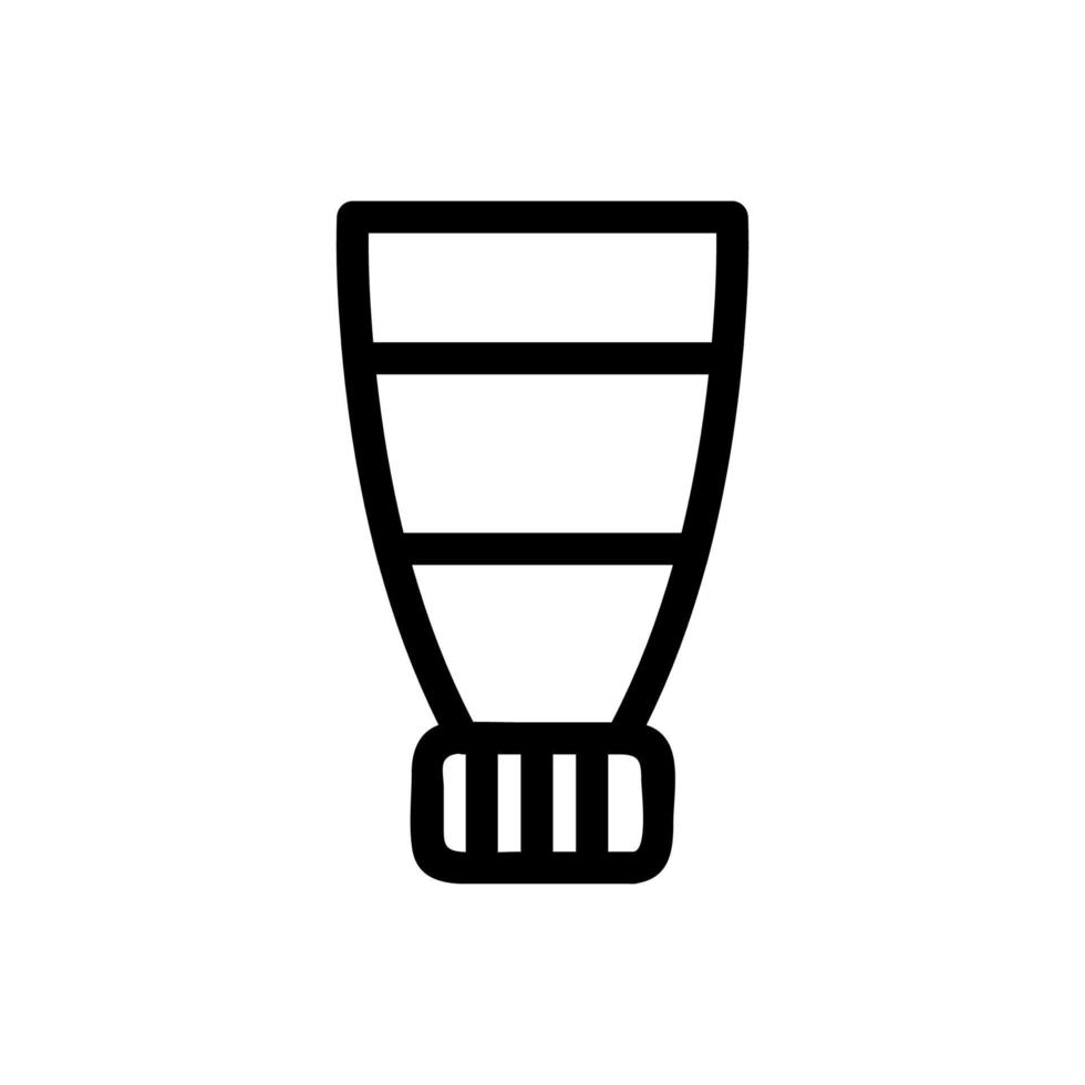 vecteur d'icône de crème. illustration de symbole de contour isolé