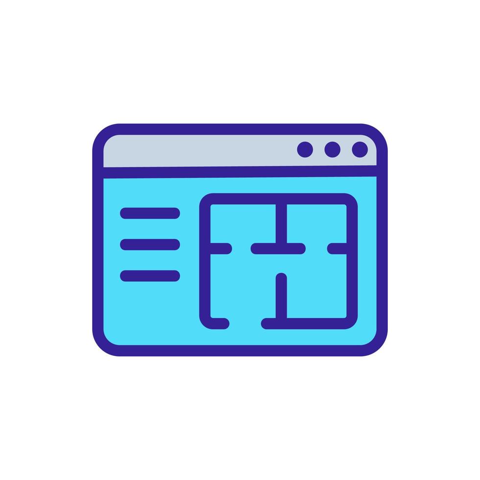 dessin maison plan icône vecteur contour illustration