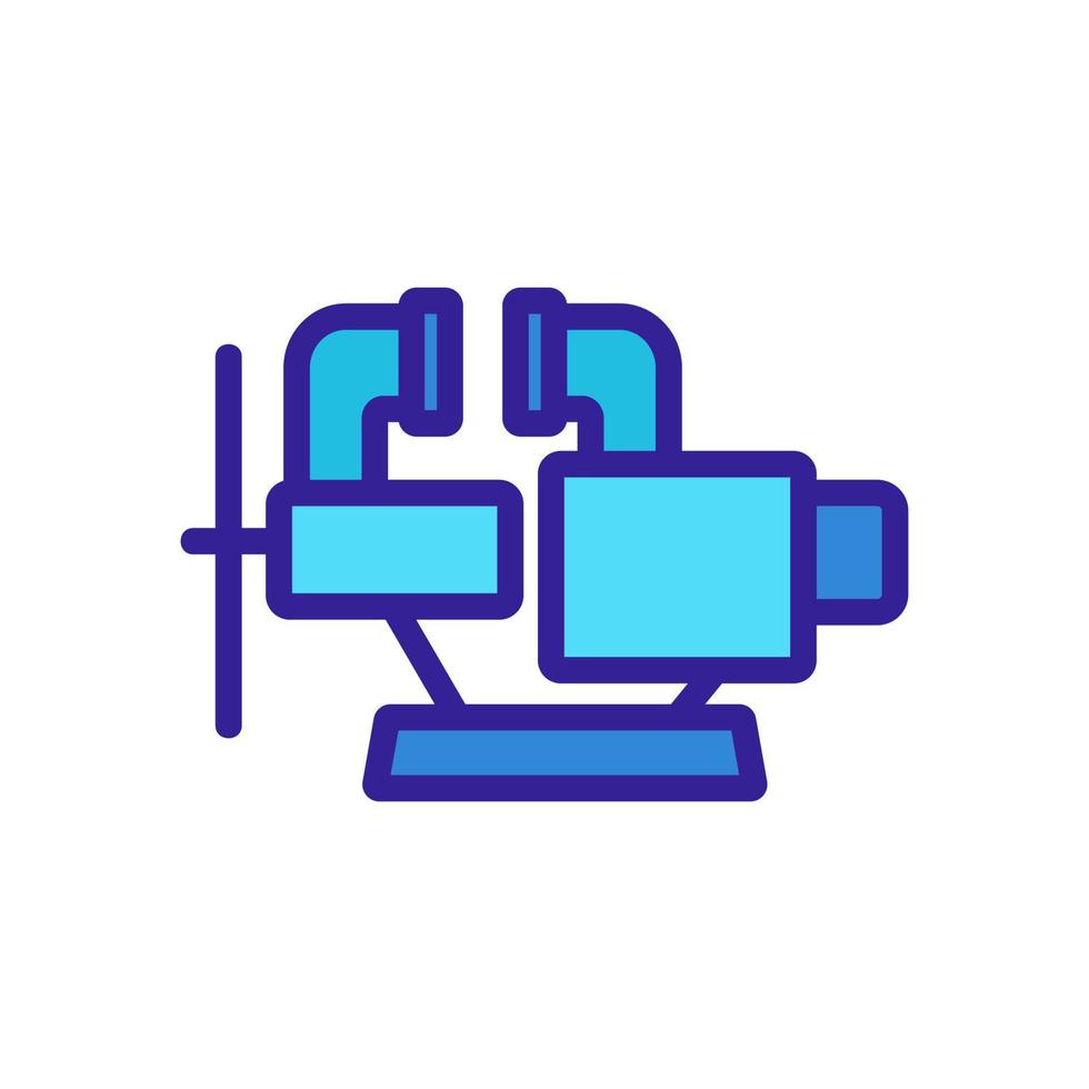 vecteur d'icône de pince de forgeron. illustration de symbole de contour isolé