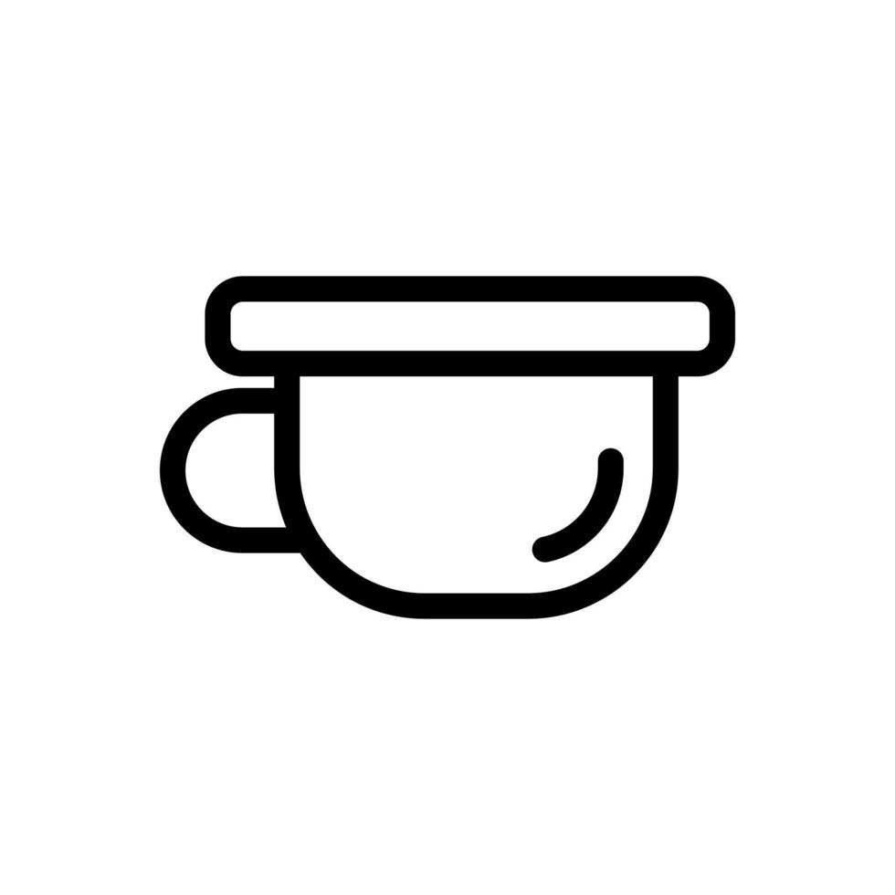 vecteur d'icône de pot d'enfants. illustration de symbole de contour isolé