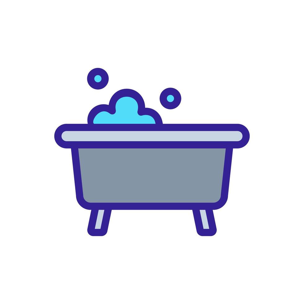 vecteur d'icône de bain. illustration de symbole de contour isolé