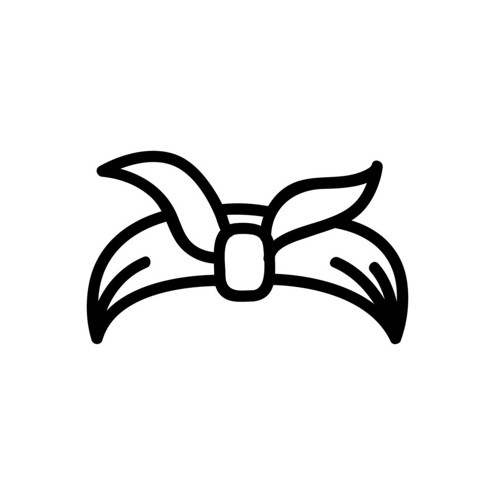 vecteur d'icône de bandana. illustration de symbole de contour isolé