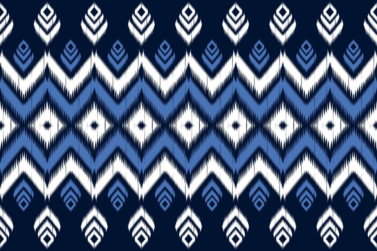 style natif ikat oriental. motif ethnique géométrique traditionnel. conception pour le fond, l'illustration, le tissu, le batik, les vêtements, l'emballage, le papier peint, le tapis, la broderie vecteur