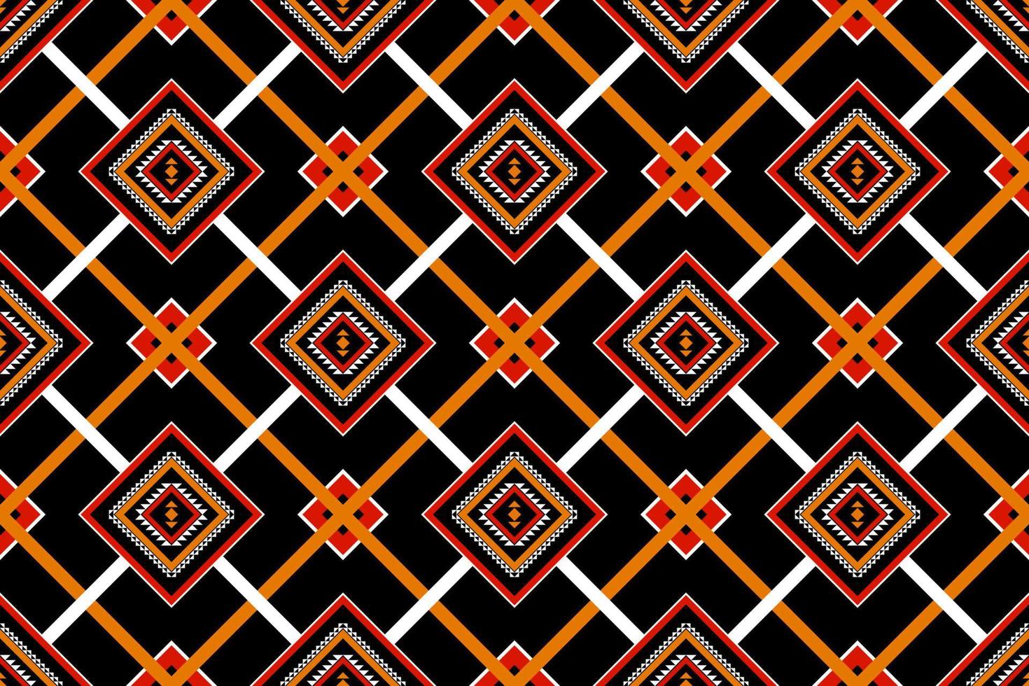 motif géométrique sans couture ethnique traditionnel. conception pour le fond, tapis, papier peint, vêtements, emballage, batik, tissu, vecteur, illustration, broderie. vecteur