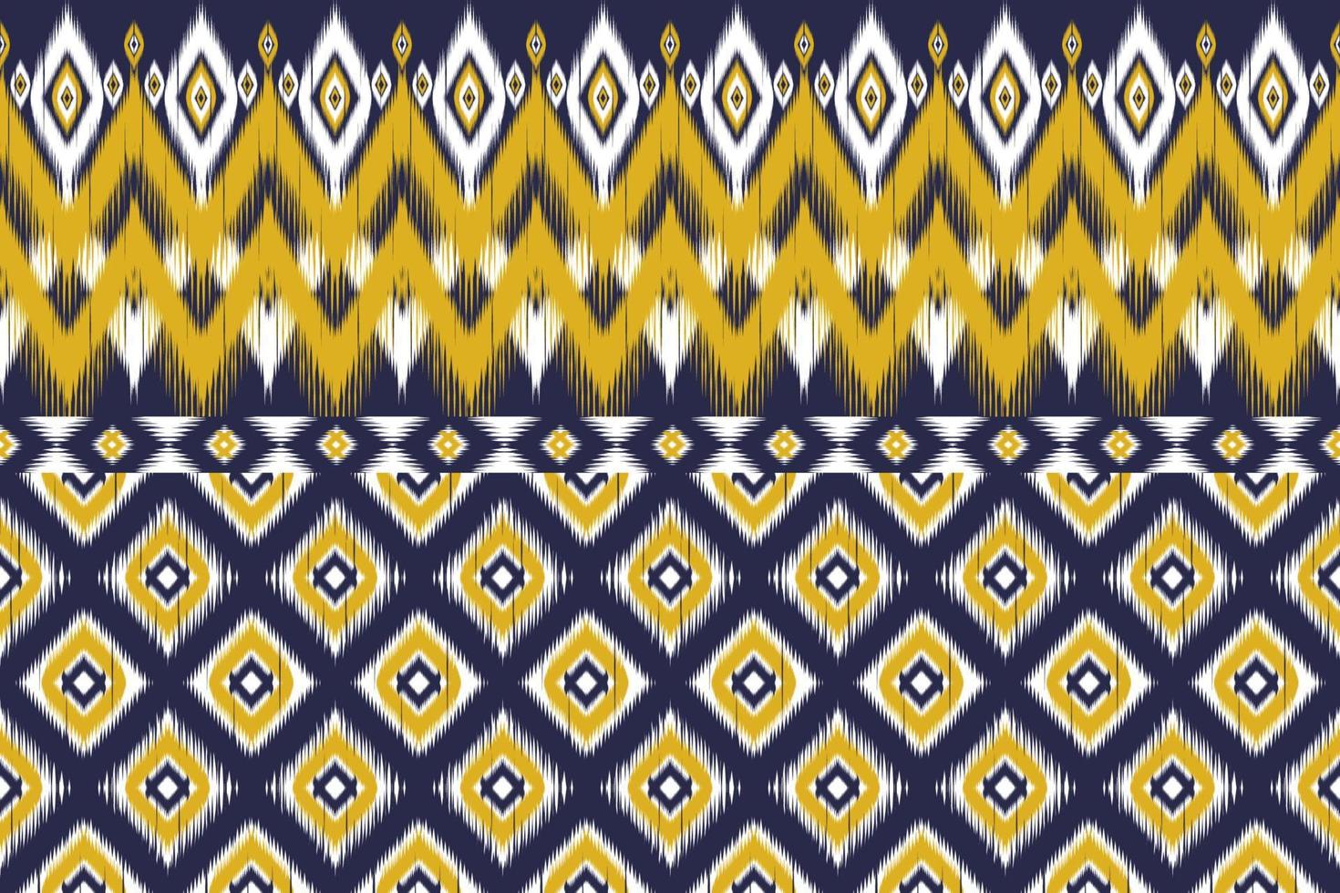 style natif ikat. motif ethnique géométrique traditionnel. rayures tribales orientales. conception pour le fond, l'illustration, le tissu, le batik, les vêtements, l'emballage, le papier peint, le tapis, la broderie vecteur