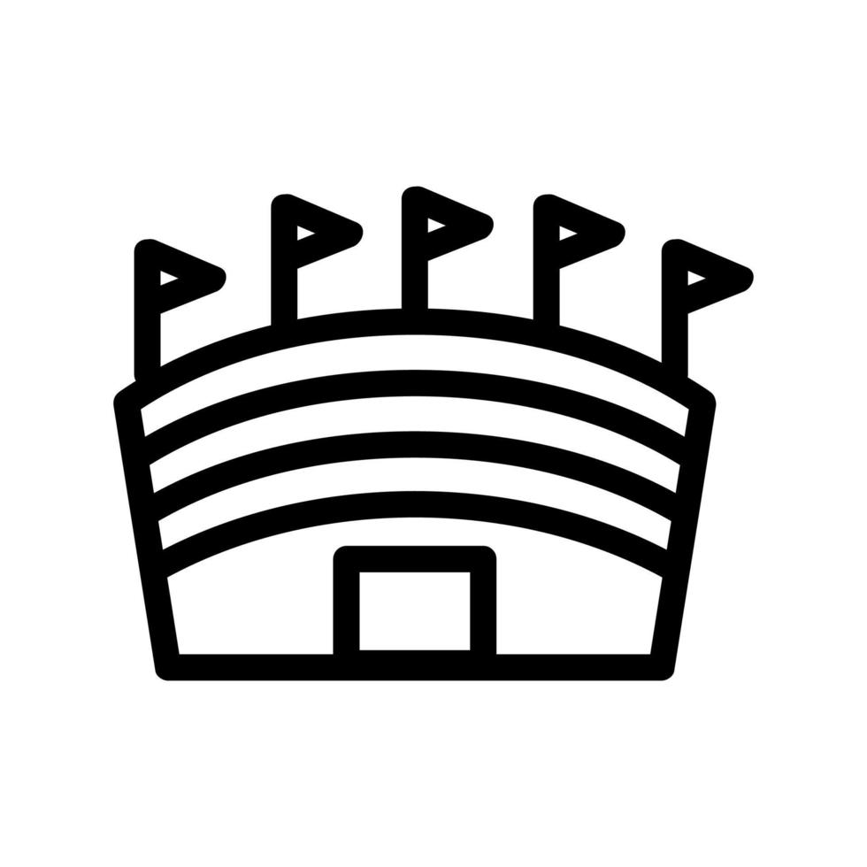 vecteur d'icône de stade. illustration de symbole de contour isolé