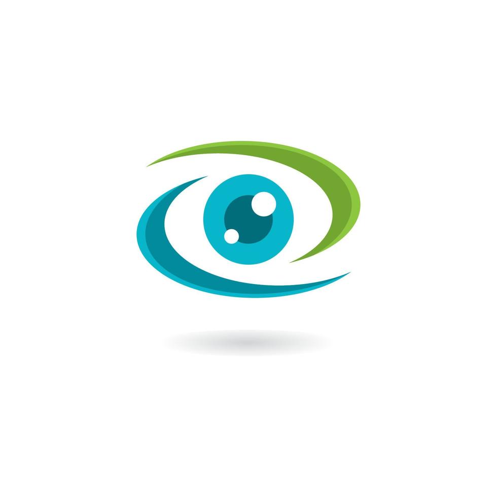 modèle de conception de logo yeux concept créatif, icône du logo de soins oculaires vecteur