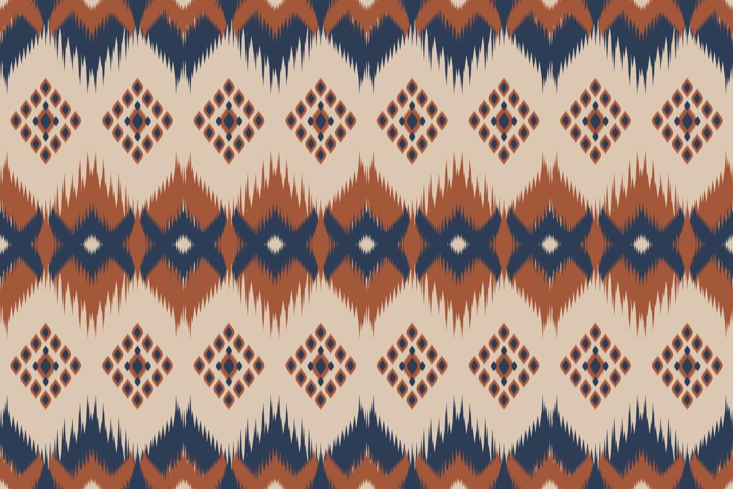 modèle sans couture ikat ethnique. style rayé mexicain. traditionnel autochtone. conception pour le fond, papier peint, illustration vectorielle, tissu, vêtements, batik, tapis, broderie. vecteur