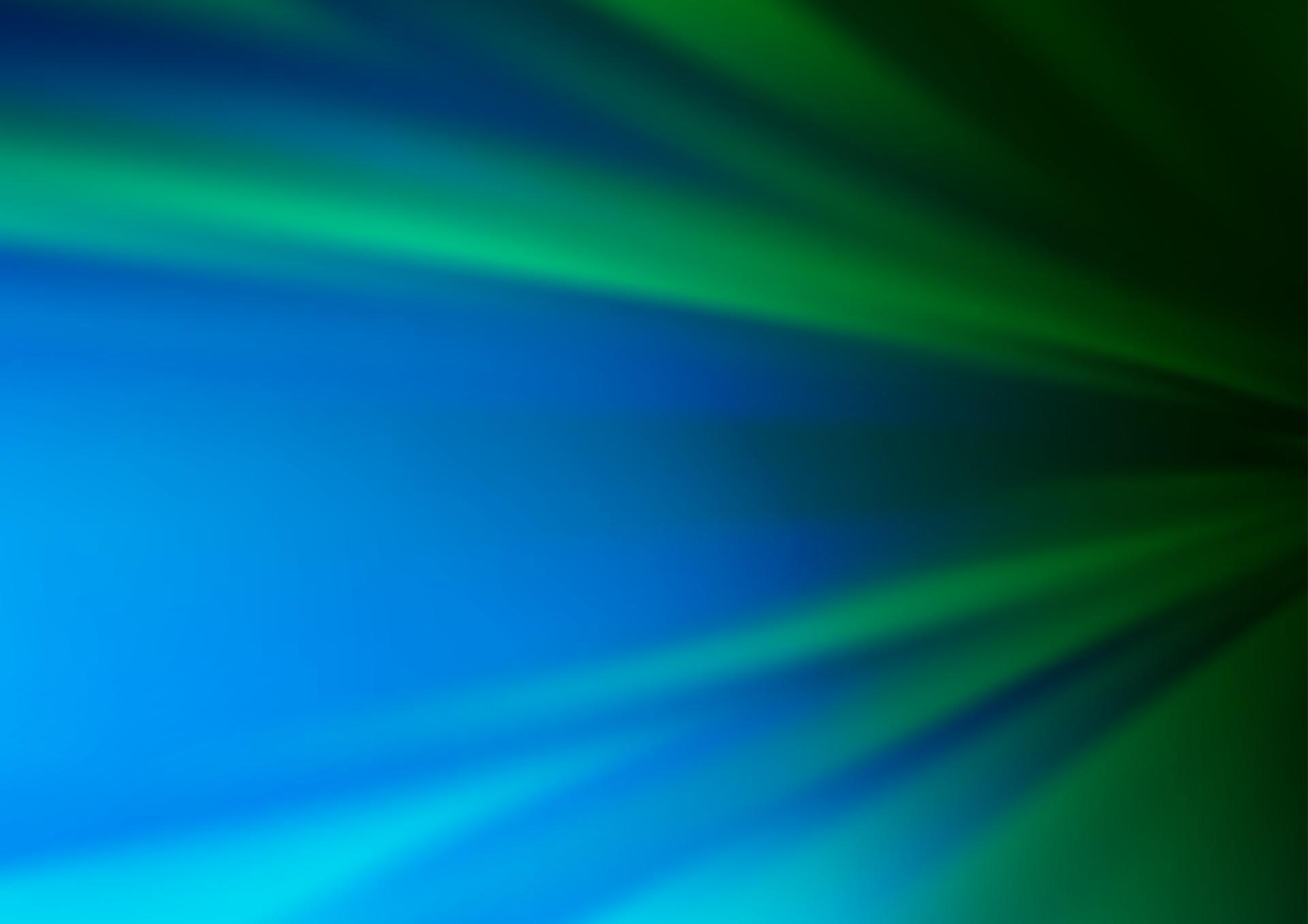 bleu clair, vecteur vert modèle abstrait de brillance floue.