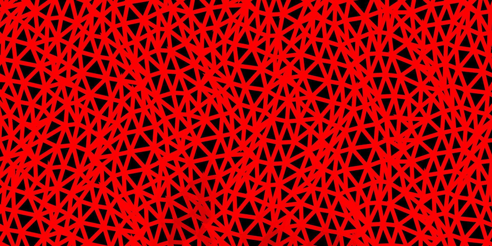 toile de fond polygonale vecteur rouge foncé.