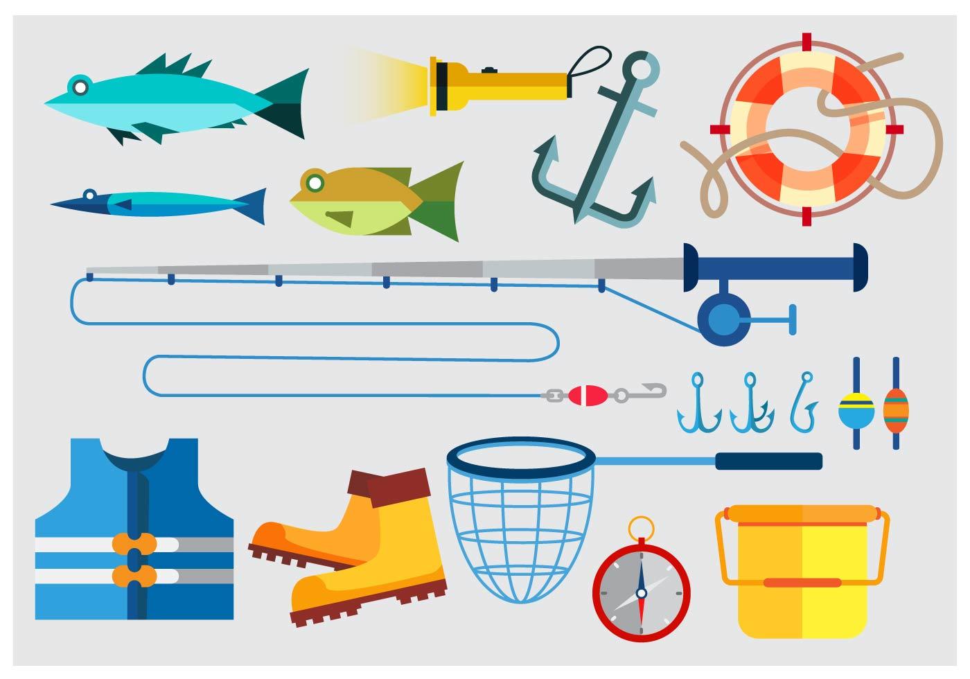 Outils de pêche 101530 Art vectoriel chez Vecteezy