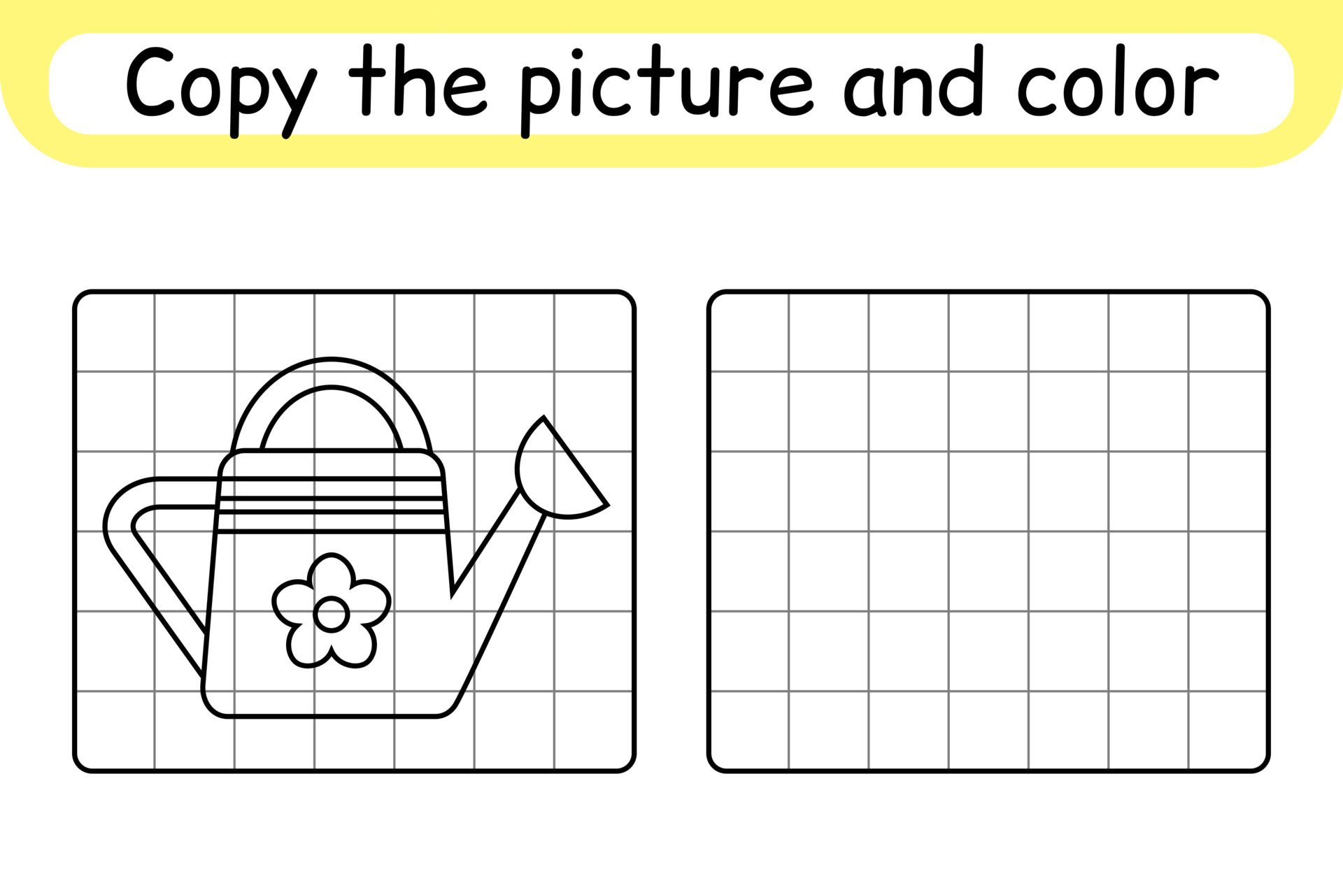 compléter le tableau soleil. copier l'image et la couleur. terminer  l'image. livre de coloriage. jeu d'exercices de dessin éducatif pour les  enfants 9667813 Art vectoriel chez Vecteezy