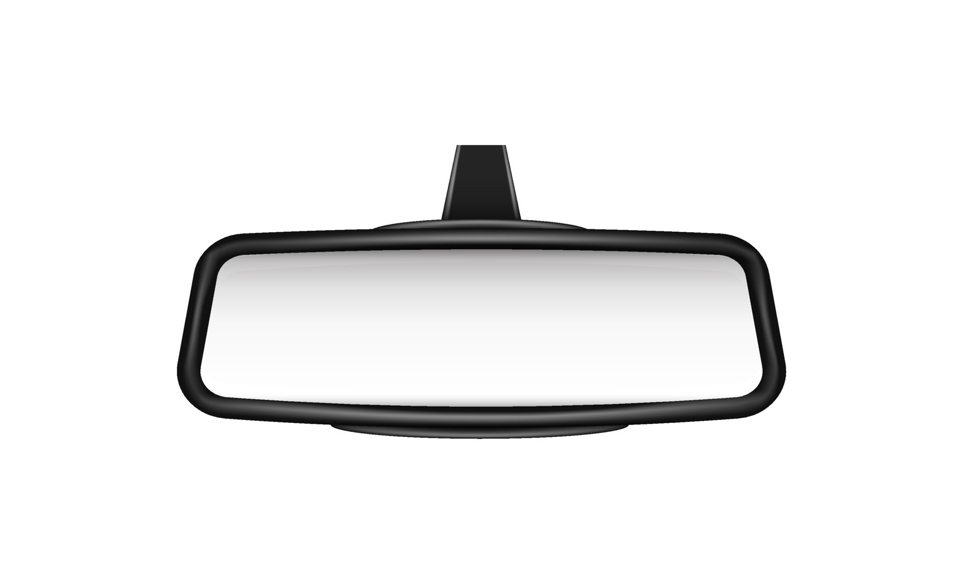 modèle de rétroviseurs de voiture. bannière vide objets en miroir