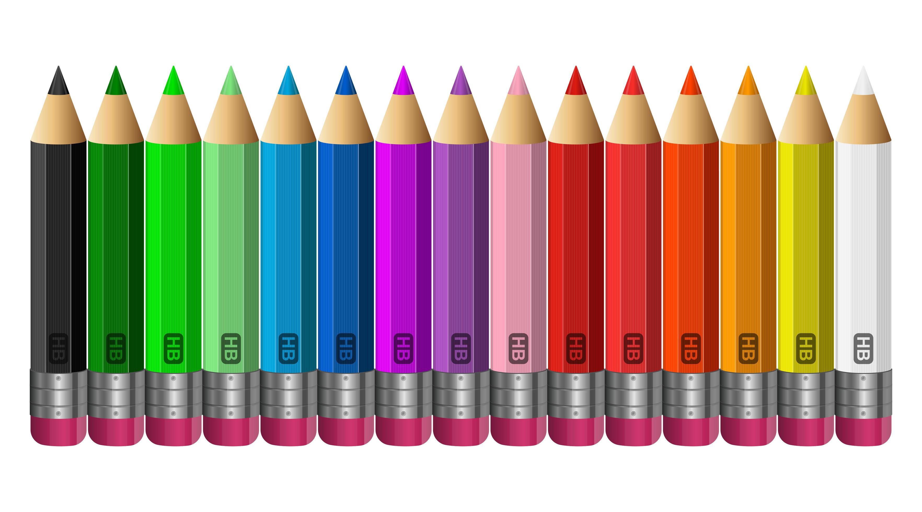 Ensemble De Crayons De Couleur Réaliste 3d Multicolore Ou Des Crayons  Vecteurs libres de droits et plus d'images vectorielles de Crayon de  couleur - iStock