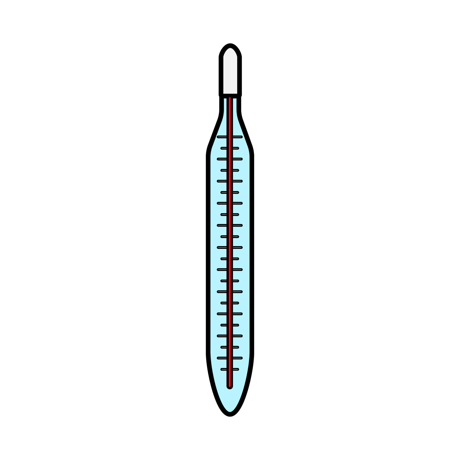 Thermomètre Haute Température Icône Illustration Plate De Fond Blanc Clip  Art Libres De Droits, Svg, Vecteurs Et Illustration. Image 89411177