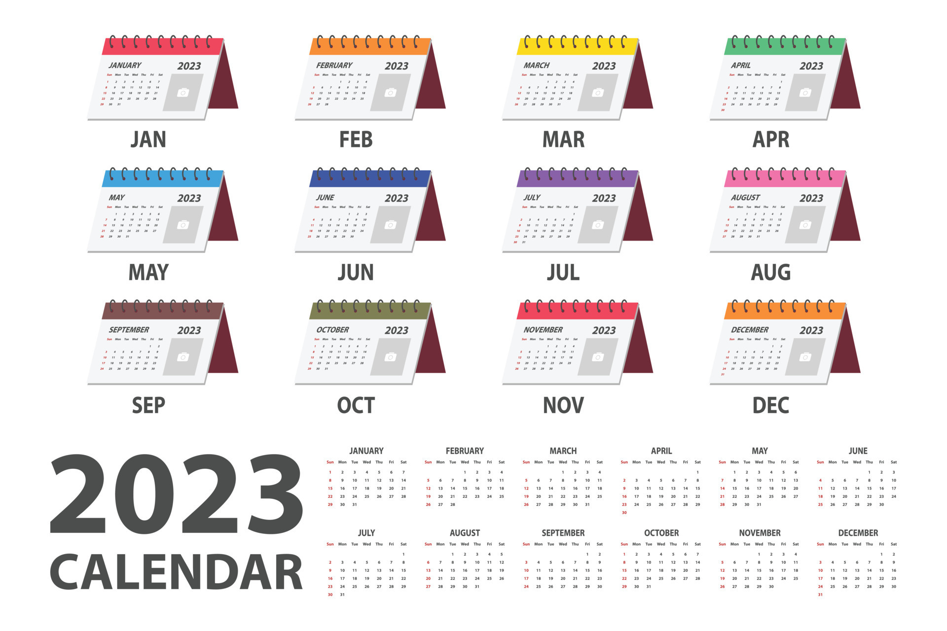 Calendrier Mensuel 2023