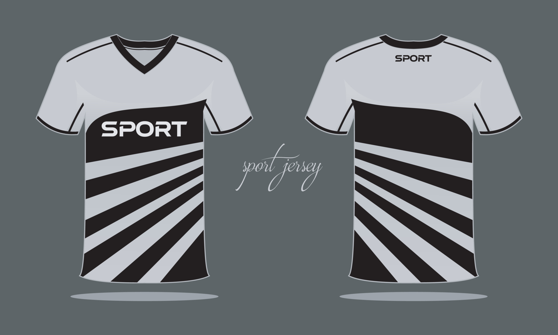 Maillot De Sport Et Modèle De T-shirt Design De Maillot De Sport.  Conception Sportive Pour Le Football, La Course, Les Jeux