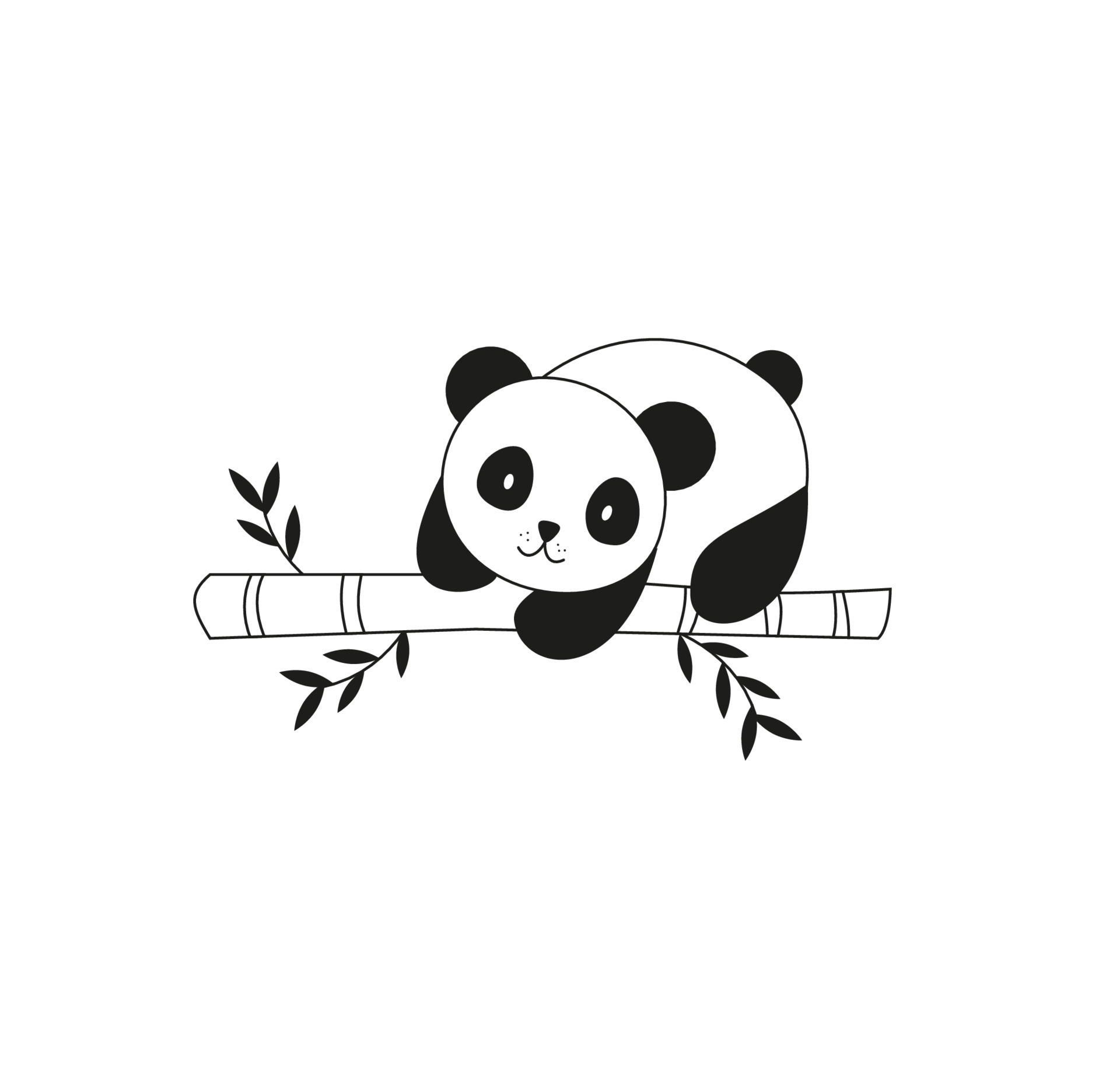 panda mignon mange illustration d'icône de vecteur de dessin animé de  bambou. concept d'icône animale isolé vecteur premium. style de dessin  animé plat 14003190 Art vectoriel chez Vecteezy