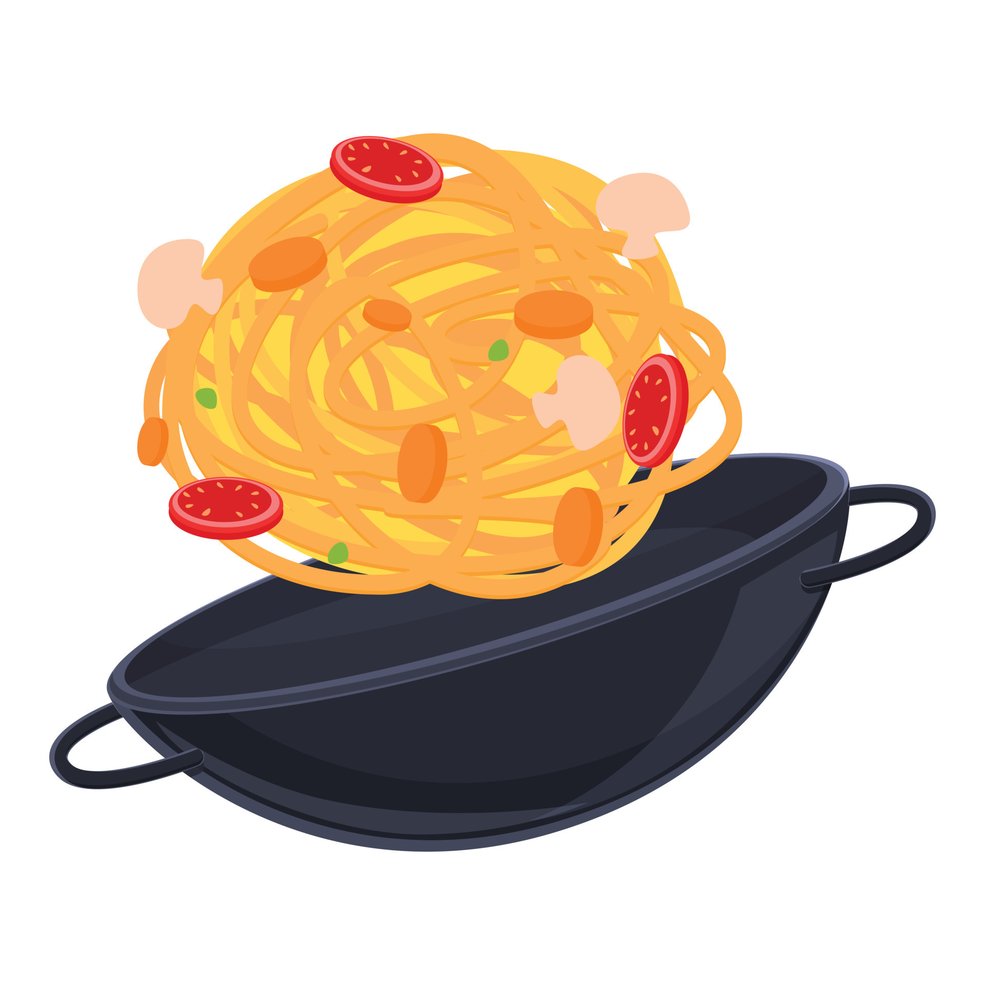 icône de poêle à frire wok, style cartoon 14366307 Art vectoriel chez  Vecteezy