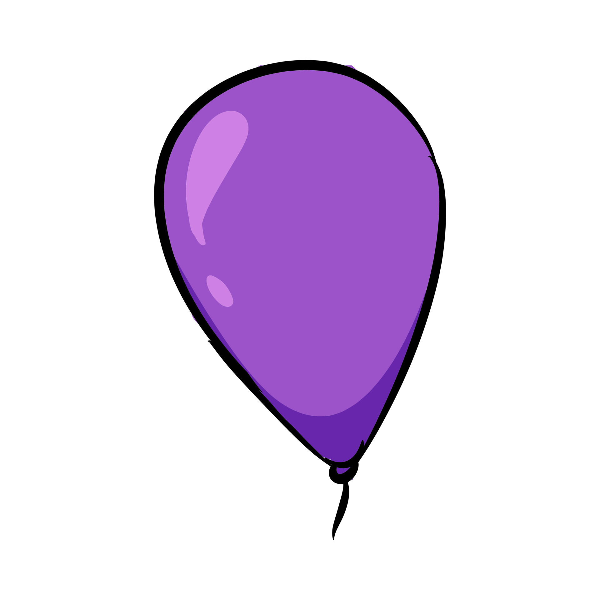 icône de ballon violet. concept d'anniversaire, fête, célébration, nouvel  an. pour modèle, autocollant, impression, carte de voeux. vecteur dessiné à  la main. 15580437 Art vectoriel chez Vecteezy