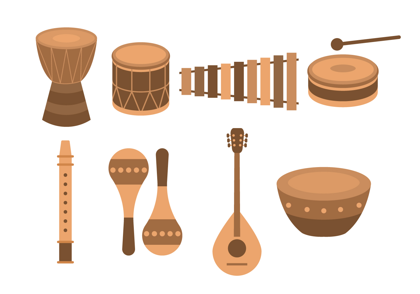 INSTRUMENTS DE MUSIQUE D'AFRIQUE