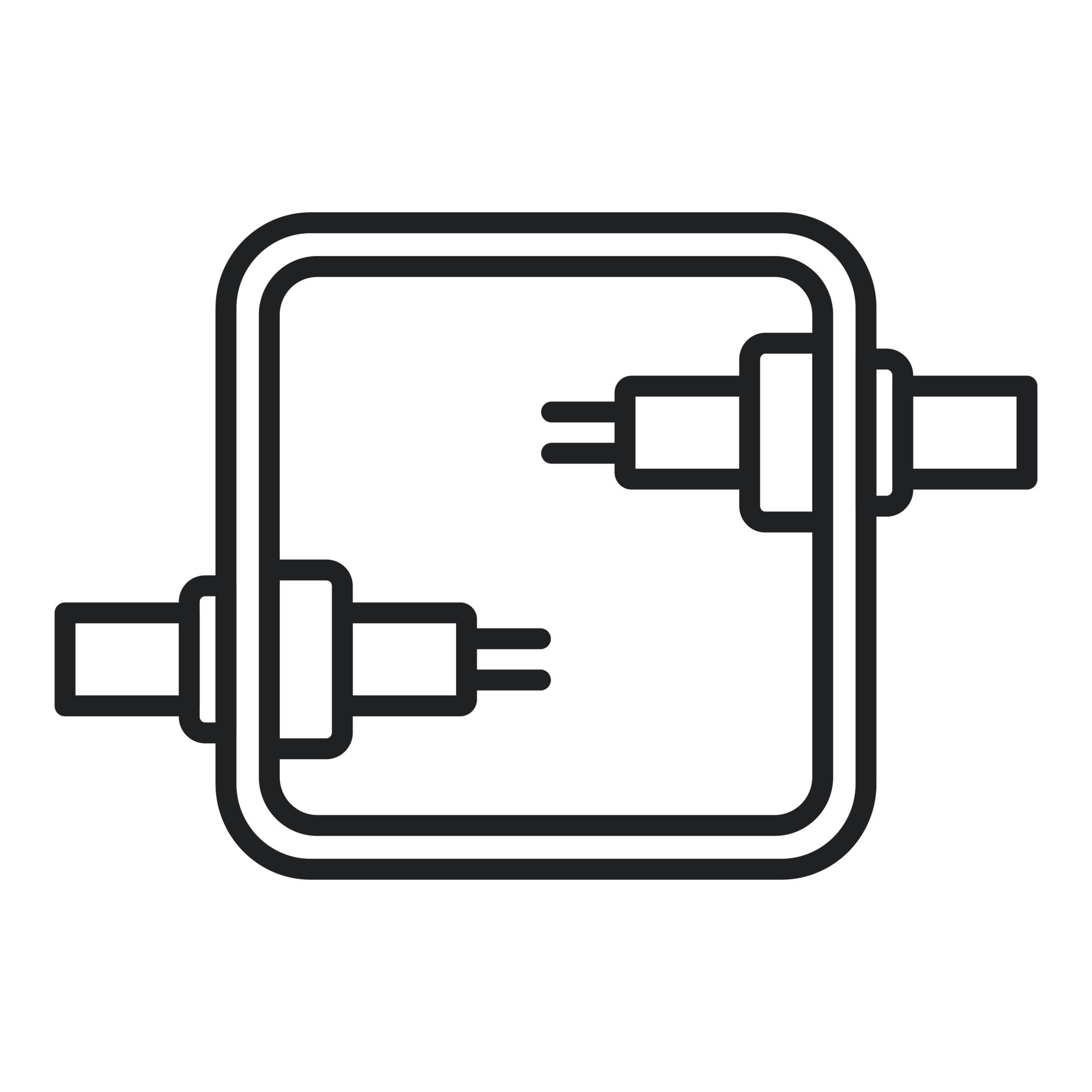 vecteur de contour d'icône de disjoncteur actuel. boîte de circuit