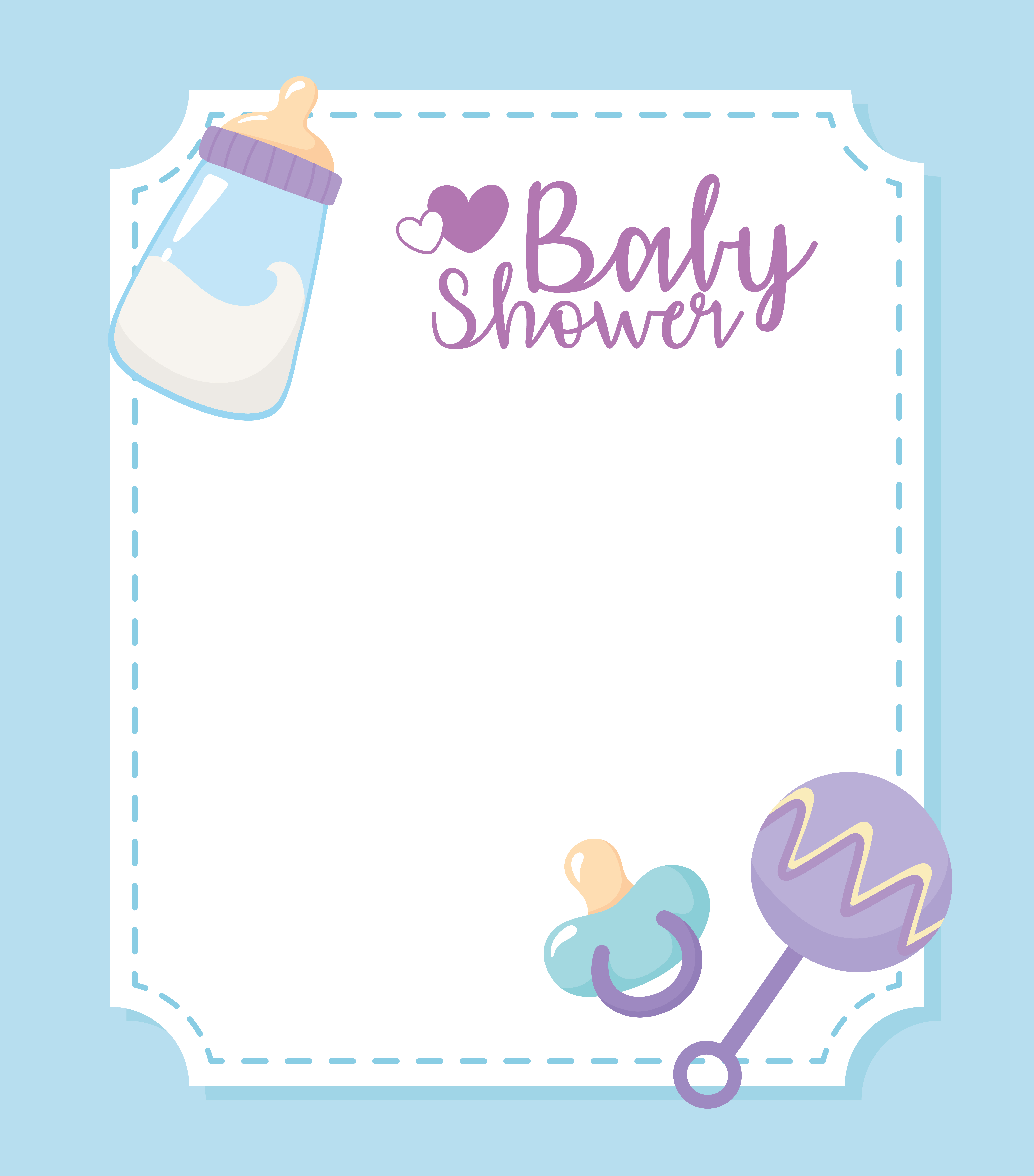 Modèle D'affiche Pour Bébé Nouveau-né Baby Shower