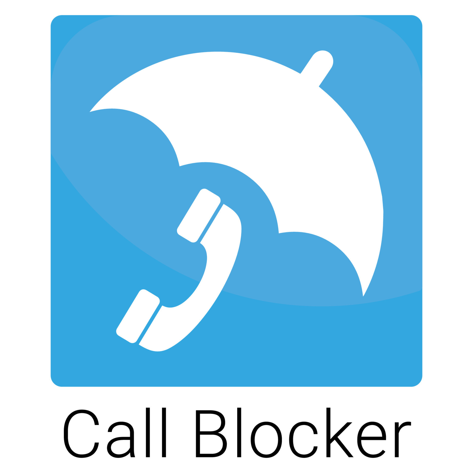 logo du bloqueur d'appels pour l'icône de l'application mobile 18872663 Art  vectoriel chez Vecteezy