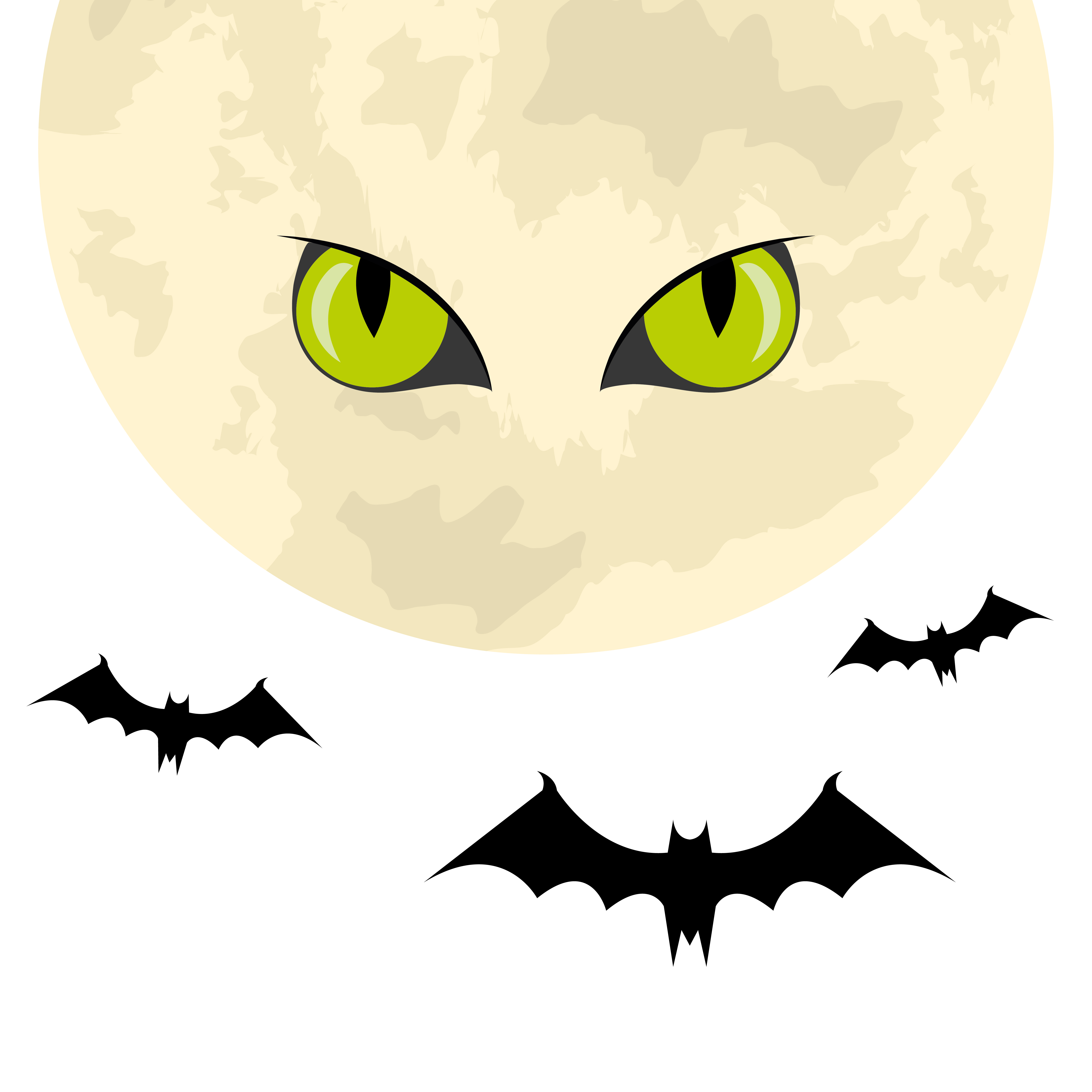 chauves-souris volant halloween avec lune et yeux effrayants 1910633 Art  vectoriel chez Vecteezy