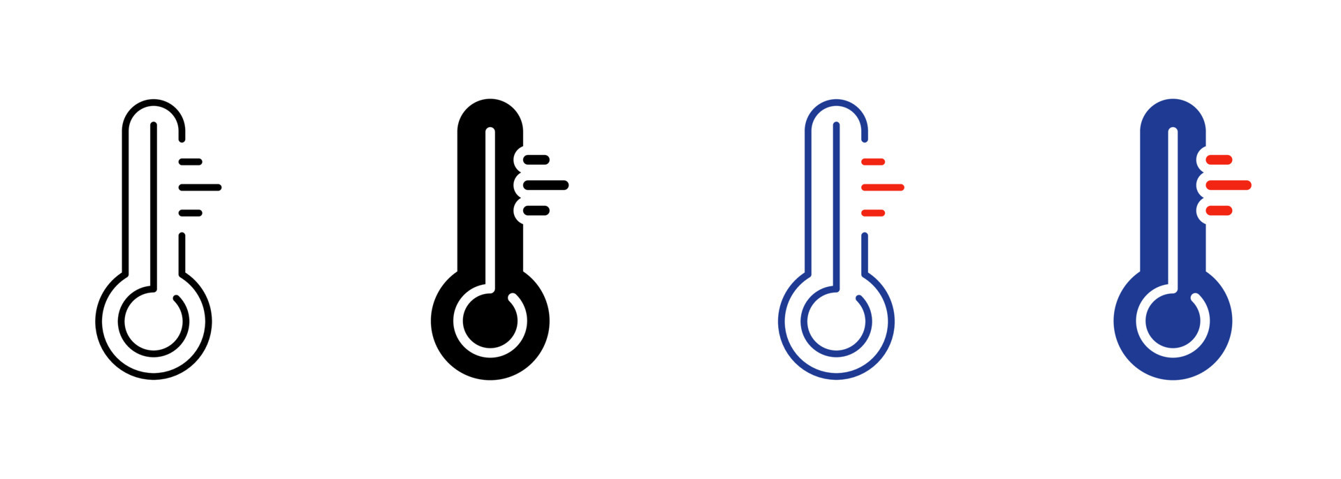 Thermomètres Plats. Contrôle Du Thermomètre À Mercure Chaud Et